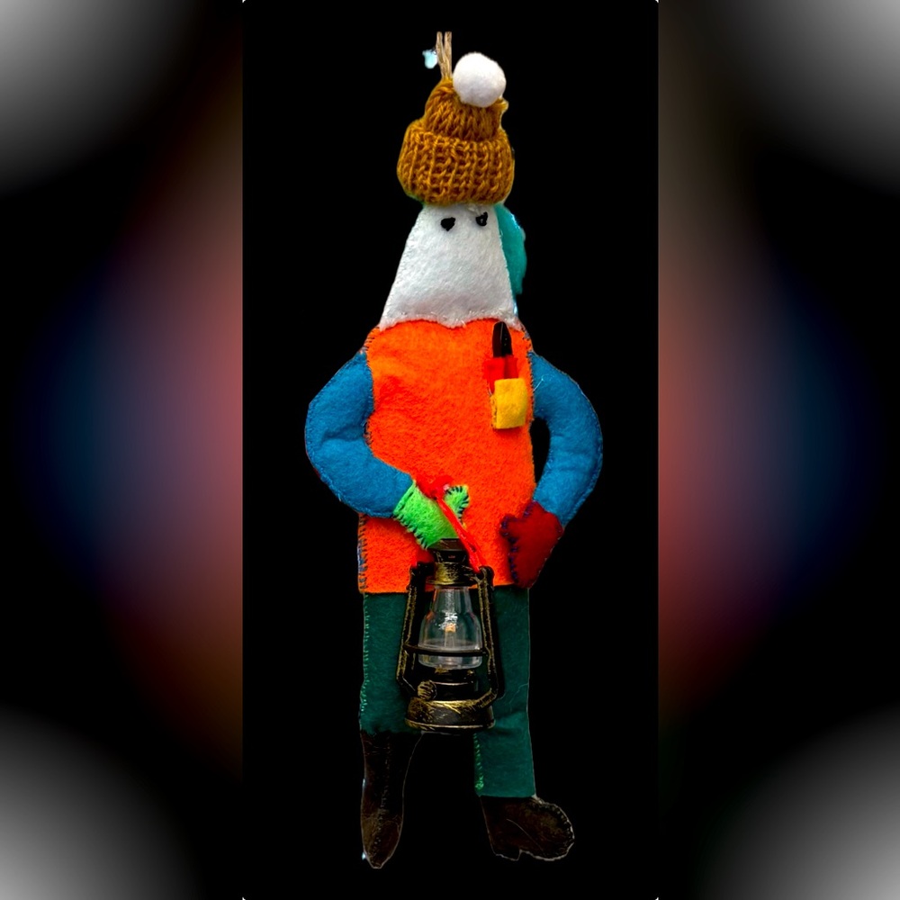 Mummer Ornament Hand Sewn